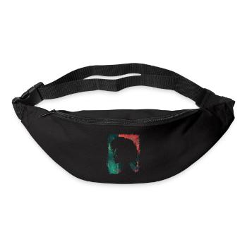 Frau Afro Afroamerikanerin Afrikanerin Kopf Retro - Gürteltasche - Schwarz - Vorne