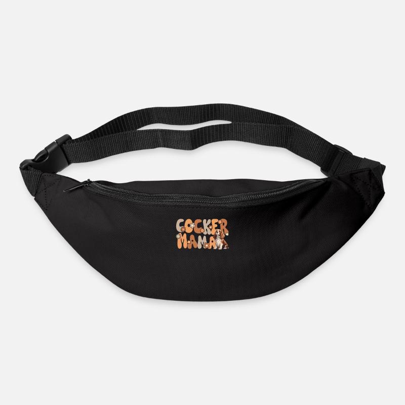 Cocker Spaniel Groovy Cocker Mama - Gürteltasche - Schwarz