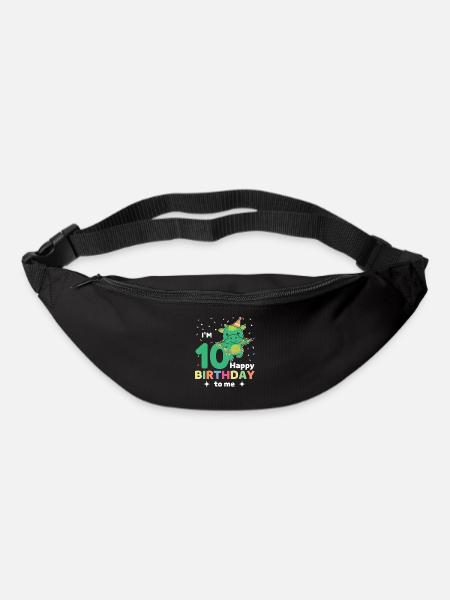 Drache zum 10. Geburtstag für Kinder zehn Jahre - Gürteltasche - Schwarz