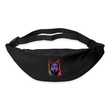 Watercolors Colorful Belgian Tervuren - Bum bag - black - Front