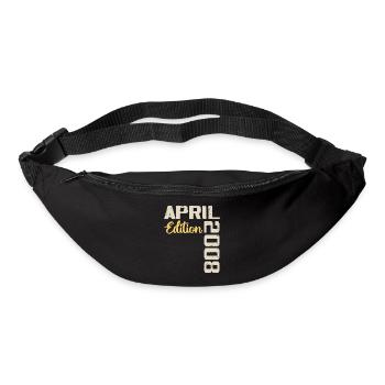 Anniversaire 16 Ans Avril 2008 Cadeau Anniversaire - Sac banane - noir - Devant