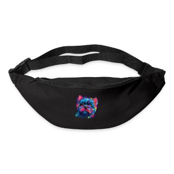 Watercolors Colorful Affenpinscher - Bum bag - black - Front