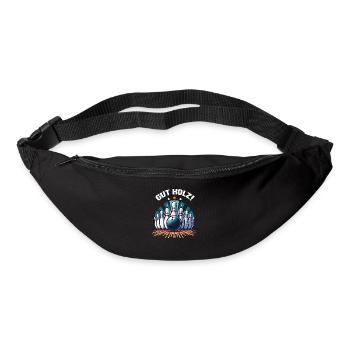 bonnes quilles en bois Skittles Club Design pour les quilles - Sac banane - noir - Devant