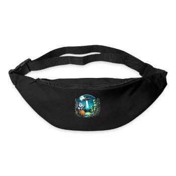 Funny possum wildlife animal lover garbage cat - Bum bag - black - Front