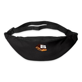 Tortue procrastinante Procrastinateurs - Sac banane - noir - Devant