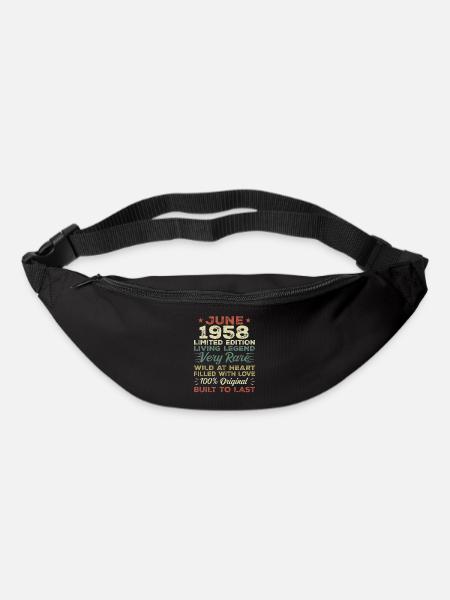 Juni 1958 Geburtstag Juni 1958 Geschenk Juni 1958 - Gürteltasche - Schwarz