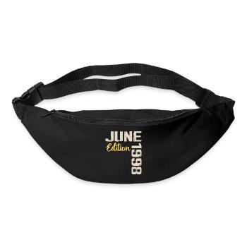 Né(e) en Juin 1998 Cadeau Juin 1998 Anniversaire - Sac banane - noir - Devant