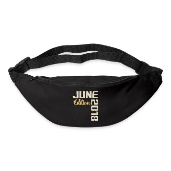 Born in June 2018 Gift June 2018 Birthday - Bum bag - black - Front