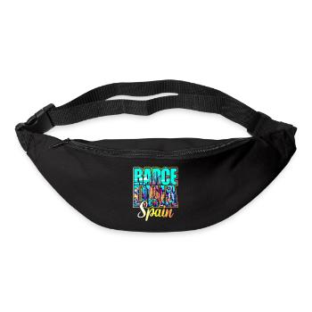 Voyage Espagne Ville Barcelone - Sac banane - noir - Devant