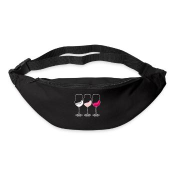 Wine Glasses Wine Drinker Vino - Bum bag - black - Front