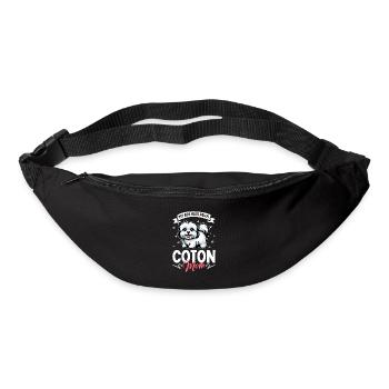 Coton de Tulear Mama - Sac banane - noir - Devant