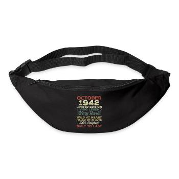 1942 October 1942 birthday October 1942 Original - Bum bag - black - Front