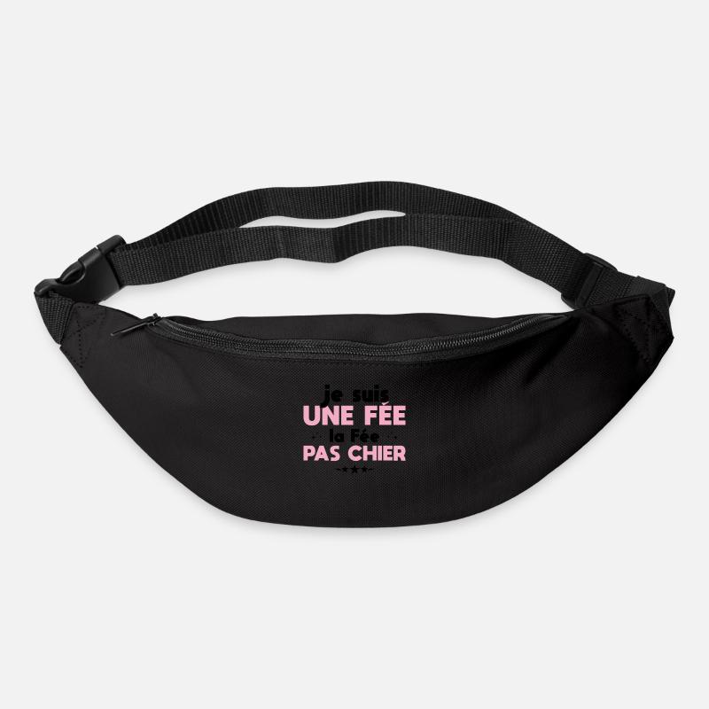 Ich bin eine Fee, die Fee, nicht Scheiße - Gürteltasche - Schwarz
