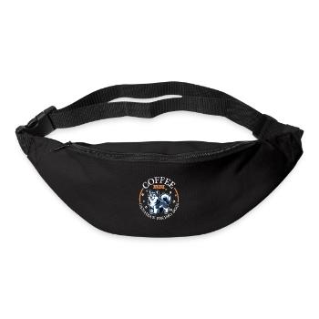 Café et chien esquimau canadien - Sac banane - noir - Devant