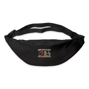 1984 Vintage Retro Geburtstagsgeschenk - Gürteltasche - Schwarz - Vorne