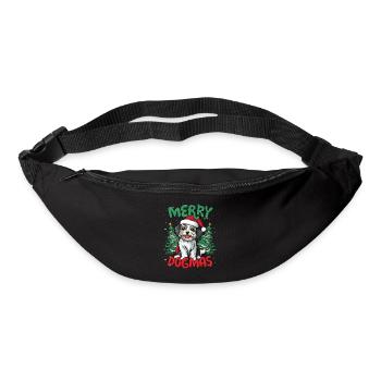 Merry Dogmas Funny Dogs Christmas - Bum bag - black - Front