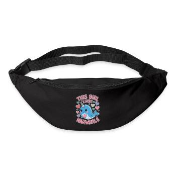Narval Dire Narvals Drôle Narval Cadeau - Sac banane - noir - Devant