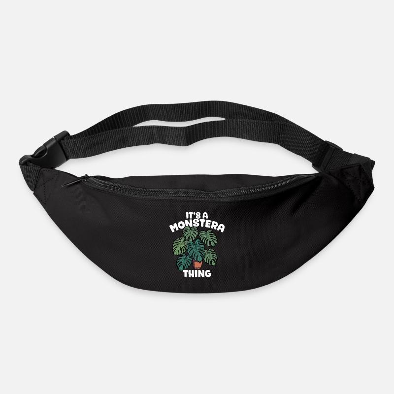 Es Ist Eine Monstera-sache – - Gürteltasche - Schwarz