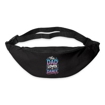 Tanzen Spruch Papa Tanz Lustig Tanzen Geschenk - Gürteltasche - Schwarz - Vorne