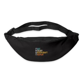 Bushcraft - Manger dormir Bushcraft Répéter - Sac banane - noir - Devant