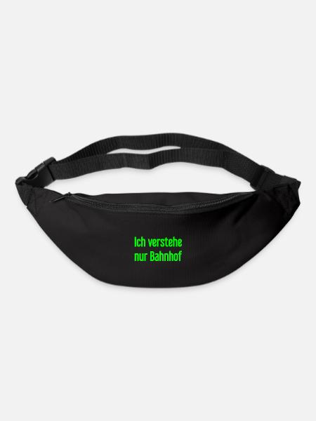 I only understand train station - Bum bag - black