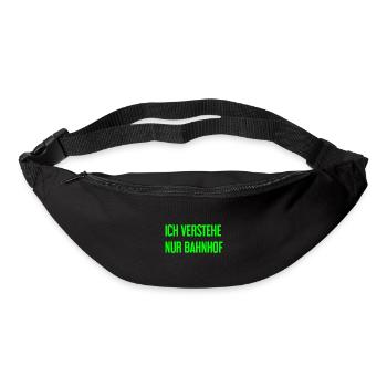 Ich verstehe nur Bahnhof - Gürteltasche - Schwarz - Vorne