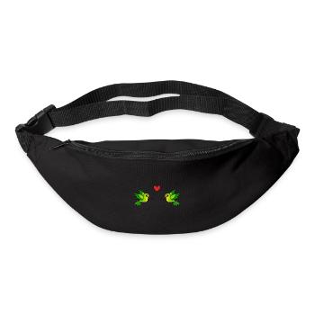 Colibri Comic Couple amour - Sac banane - noir - Devant