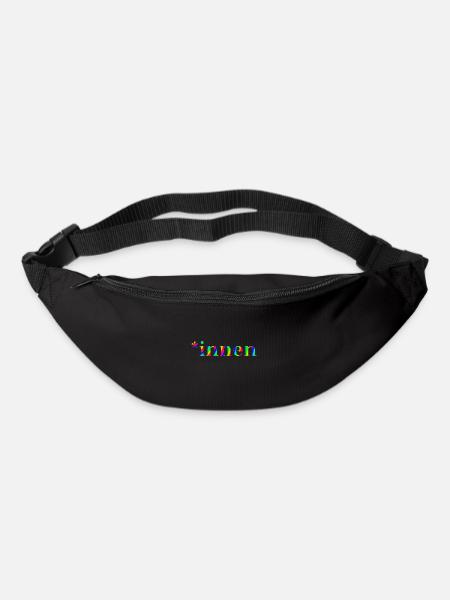 *innen Geschenkidee pro Gendern Feminismus innen - Gürteltasche - Schwarz