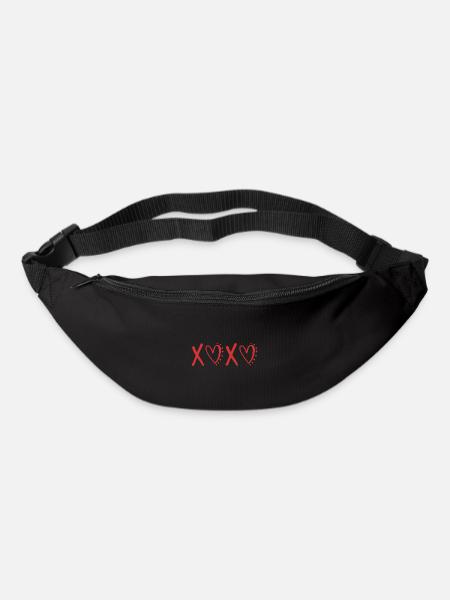 XOXO Valentines Day Love - Sac banane - noir
