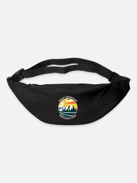 Rocky Mountain Nationalpark Grafik - Gürteltasche - Schwarz