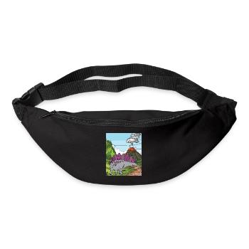 Time Dino Volcano Eruption Nature - Bum bag - black - Front