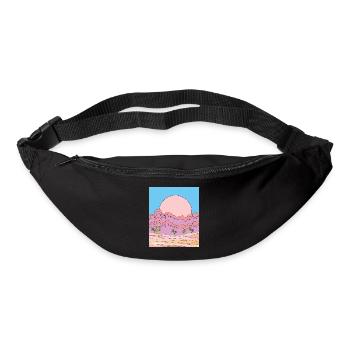 Retro Sun Sandstorm in the Desert - Bum bag - black - Front