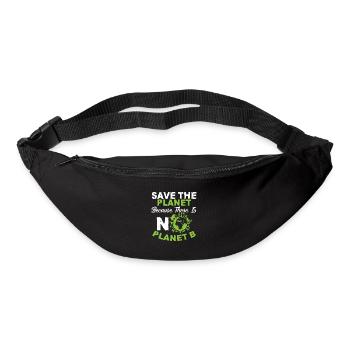 environmental protection planet b - Bum bag - black - Front