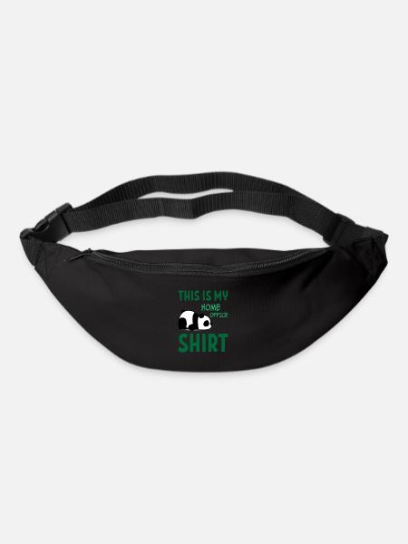 Unnötiger sozialkontakt Bürohumor Geschenk - Gürteltasche - Schwarz