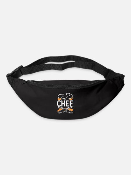 chef cuisiner - Sac banane - noir