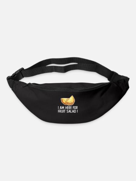 Je suis ici pour une salade de fruits - Sac banane - noir