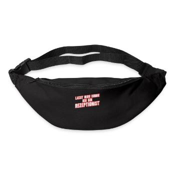 Lasst Mich Durch Ich Bin Rezeptionist - Gürteltasche - Schwarz - Vorne