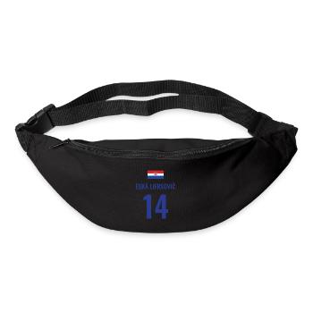 Fußball Sauf Trikot Kroatien Mallorca Party Gruppe - Gürteltasche - Schwarz - Vorne