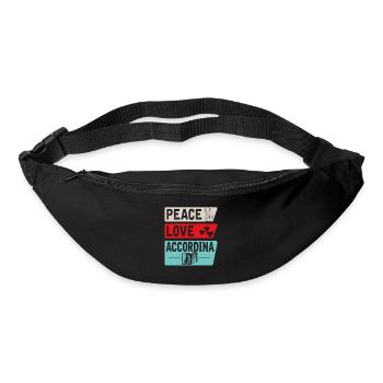 Peace Love Accordina - Bum bag - black - Front