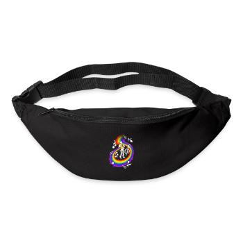 Man Playing French Horn Instrument - Bum bag - black - Front