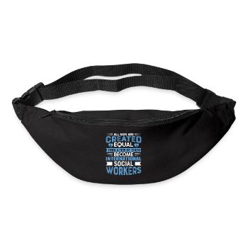 International Social Worker Occupation Profession - Bum bag - black - Front