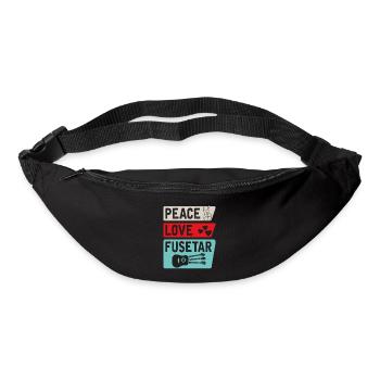 Peace Love Fusetar Guitar Instrument - Bum bag - black - Front