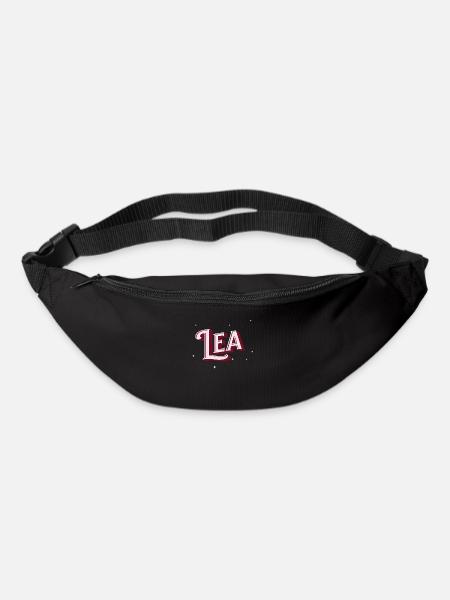 Lea Namen personalisiert - Gürteltasche - Schwarz