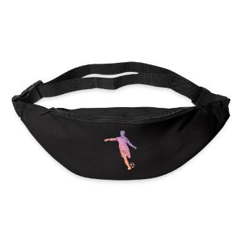 Fußball Silhouette - Gürteltasche - Schwarz - Vorne
