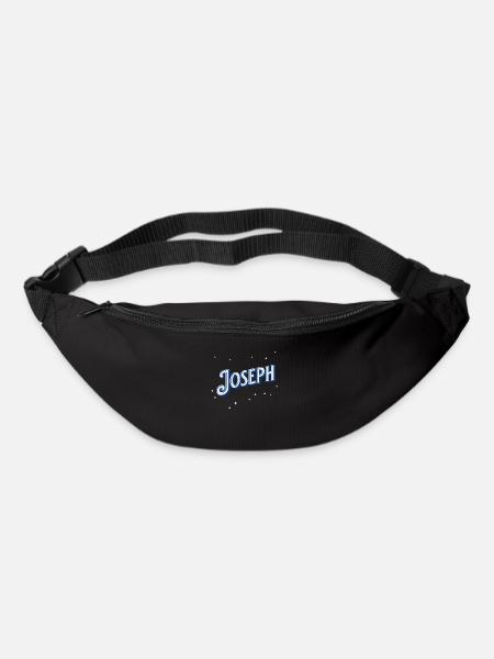 Le prénom de Joseph personnalisé - Sac banane - noir