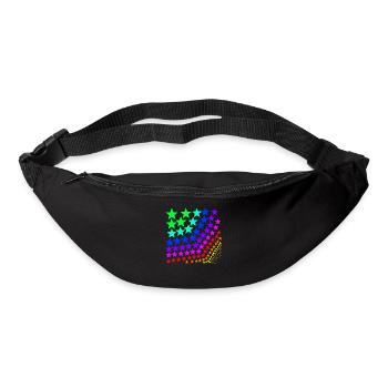 Colorful Stars Rainbow Gift Idea - Bum bag - black - Front