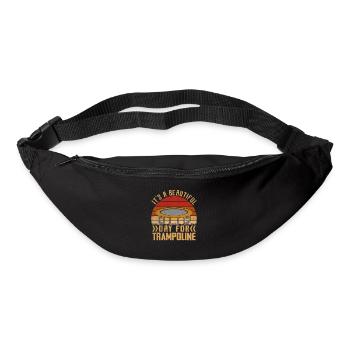 Es ist ein schöner Tag für Trampolin - Gürteltasche - Schwarz - Vorne