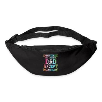 Dalmatiner Dad Lustiger Spruch - Gürteltasche - Schwarz - Vorne