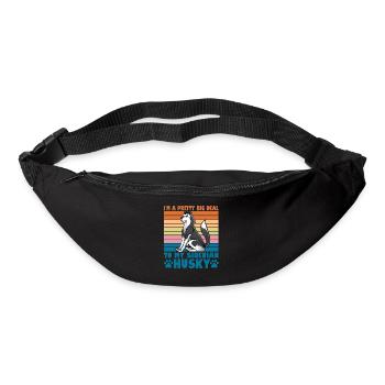 Je suis un gros problème pour mon Husky sibérien - Sac banane - noir - Devant