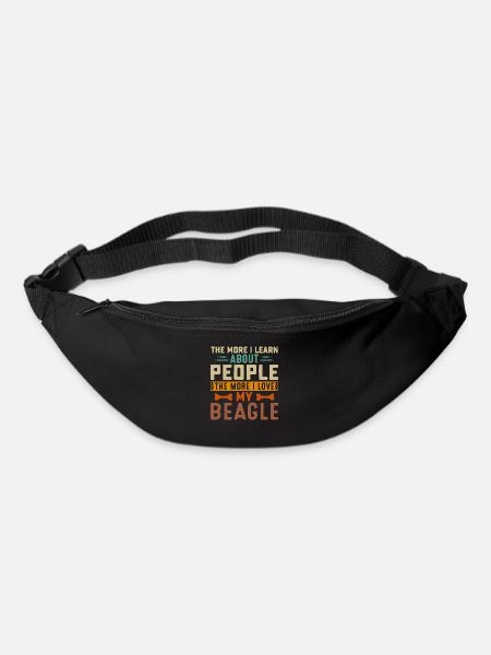 Lustiger Spruch Beagle Hunde - Gürteltasche - Schwarz